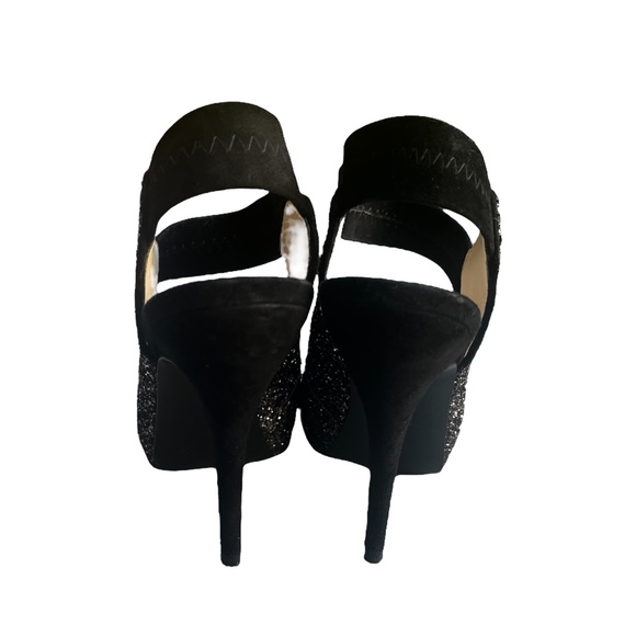 PELLE MODA Black Stardust Glitter Heel - Picture 7 of 7
